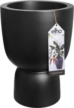 Elho Pure Coupe 41 - Bloempot Voor Binnen & Buiten - Ø 41.3 X H 57.9 Cm - Zwart/Zwart -Bloempotten Verkoop 825x1200 2