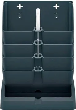 Prosperplast Verticale Kruidentuin Kunststof - Staand/hangend - Modulair - Antraciet Grijs - L 20 X B 11 X H 48 Cm - Incl. Kruidenschaar 14 Prosperplast Verticale Kruidentuin Kunststof - Staand/hangend - Modulair - Antraciet Grijs - L 20 X B 11 X H 48 Cm - Incl. Kruidenschaar -Bloempotten Verkoop 833x1200