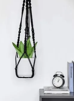 Mycramé 4 Stuks Luxe Macrame Plantenhangers - Boho Handgeweven Katoen Hangpot Voor Binnen/Buiten - Hangende Bloempot Met Kralen - Macramé Touw/Koord Hangplant Houder - Bohemian Wandhanger Decoratie - Plant Hanger - Verticale Tuin Bloempothouder Planthanger 10 Mycramé 4 Stuks Luxe Macrame Plantenhangers - Boho Handgeweven Katoen Hangpot Voor Binnen/Buiten - Hangende Bloempot Met Kralen - Macramé Touw/Koord Hangplant Houder - Bohemian Wandhanger Decoratie - Plant Hanger - Verticale Tuin Bloempothouder Planthanger -Bloempotten Verkoop 880x1200