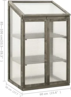 VidaXL Broeikas 60x45x100 Cm Vurenhout 12 VidaXL Broeikas 60x45x100 Cm Vurenhout -Bloempotten Verkoop 880x1200 5