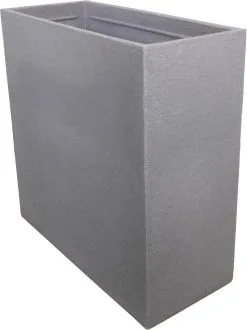 4gardenz® Stone Rechthoekige Bloembak Voor Buiten - 60x60x26cm - Lichtgrijs -Bloempotten Verkoop 897x1200