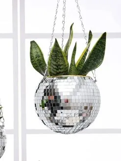 Discobal Hangplant - Bloempot - Hangplant - Disco - Discobal - Spiegel - Zilver - Hangpot - Glitter - Planten In Bak - Hangend - Staand -Bloempotten Verkoop 901x1200 3
