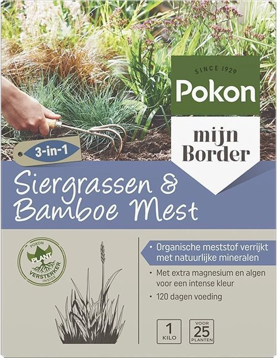 Pokon Siergrassen & Bamboe Mest - 1kg - Meststof - 3-in-1 Werking 3 Pokon Siergrassen & Bamboe Mest - 1kg - Meststof - 3-in-1 Werking - Afbeelding 3