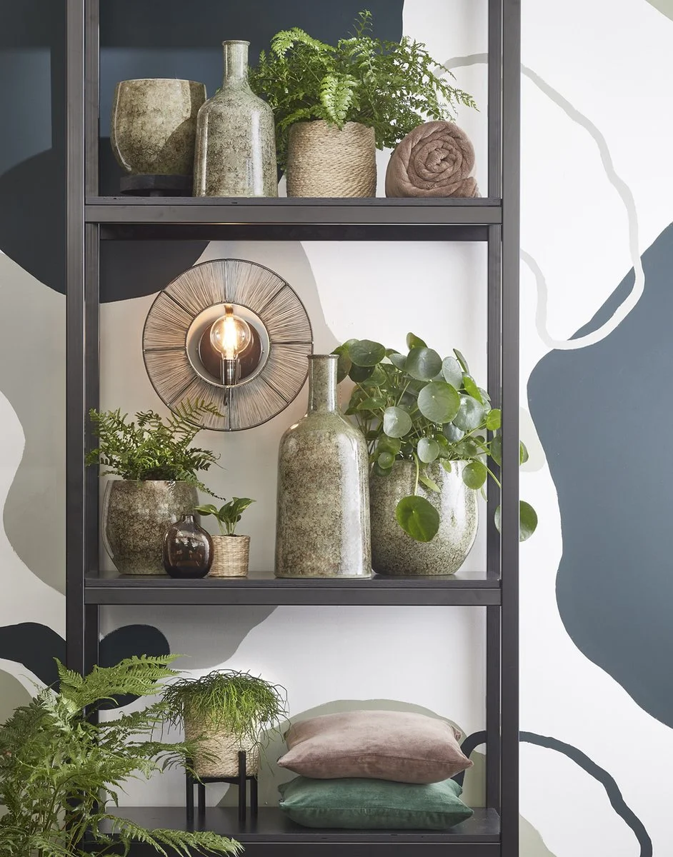 Mica Decorations Oliver Bloempot - H22 X Ø24 Cm - Terracotta - Groen 4 Mica Decorations Oliver Bloempot - H22 X Ø24 Cm - Terracotta - Groen - Afbeelding 4