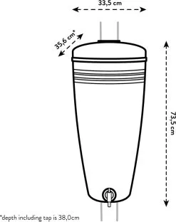 Elho Green Basics Rain Catcher 33 - Regenton Voor Balkonbuiten - Ø 33.5 X H 73.5 Cm - Zwart/Living Black 16 Elho Green Basics Rain Catcher 33 - Regenton Voor Balkonbuiten - Ø 33.5 X H 73.5 Cm - Zwart/Living Black -Bloempotten Verkoop 951x1200 1