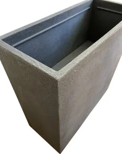 4gardenz® Stone Rechthoekige Bloembak Voor Buiten - 60x60x26cm -Bloempotten Verkoop 952x1200
