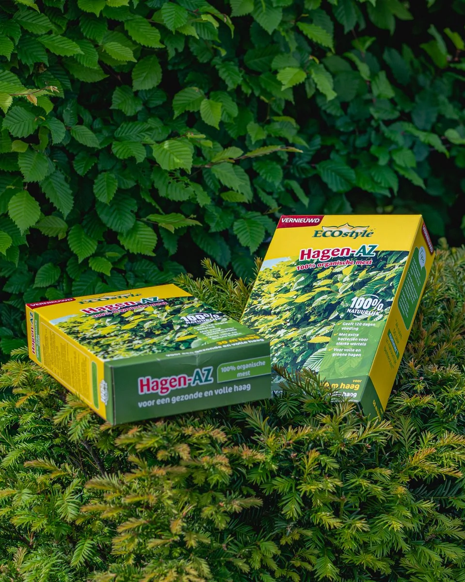 ECOstyle Hagen-AZ Organische Haag Meststof - Tuinmest Voor Diepgroen Blad - Nieuwe & Bestaande Beplanting - 30 M Haag - 1,6 KG 3 ECOstyle Hagen-AZ Organische Haag Meststof - Tuinmest Voor Diepgroen Blad - Nieuwe & Bestaande Beplanting - 30 M Haag - 1,6 KG - Afbeelding 3