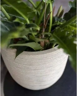 Capi Europe - Bloempot Bol Waste Rib NL - 43x41 - Terrazzo Beige - Voor Binnen En Buiten - KTBR933 -Bloempotten Verkoop 960x1200 1