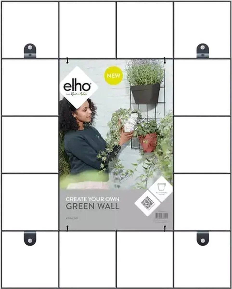 Elho Loft Urban Green Wall Rek 48 - Accessoires Voor Buiten - Ø 47.3 X H 59.0 Cm - Zwart/Living Black 8 Elho Loft Urban Green Wall Rek 48 - Accessoires Voor Buiten - Ø 47.3 X H 59.0 Cm - Zwart/Living Black - Afbeelding 8