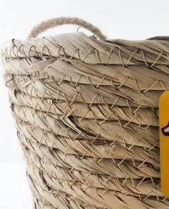 Merkloos Plantenhanger 18x15cm Naturel | Hangende Mand | Handgemaakt | Planten-houder / Hang-plant | Planten Accessoires | Hangmand -Bloempotten Verkoop 971x1200