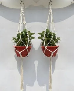 Merkloos Plantenhanger Macramé - Luxe Gevlochten Touw Katoen - 2 Stuks - Plantenpot Ophangen 11 Merkloos Plantenhanger Macramé - Luxe Gevlochten Touw Katoen - 2 Stuks - Plantenpot Ophangen -Bloempotten Verkoop 975x1200