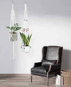 Mycramé 4 Stuks Luxe Macrame Plantenhangers - Boho Handgeweven Katoen Hangpot Voor Binnen/Buiten - Hangende Bloempot Met Kralen - Macramé Touw/Koord Hangplant Houder - Bohemian Wandhanger Decoratie - Plant Hanger - Verticale Tuin Bloempothouder Planthanger 17 Mycramé 4 Stuks Luxe Macrame Plantenhangers - Boho Handgeweven Katoen Hangpot Voor Binnen/Buiten - Hangende Bloempot Met Kralen - Macramé Touw/Koord Hangplant Houder - Bohemian Wandhanger Decoratie - Plant Hanger - Verticale Tuin Bloempothouder Planthanger -Bloempotten Verkoop 981x1200 1