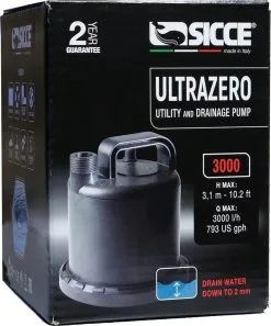 Sicce Ultra Zero - Vlakzuiger - Dompelpomp - Wateroverlast - 3000 L/h 7 Sicce Ultra Zero - Vlakzuiger - Dompelpomp - Wateroverlast - 3000 L/h -Bloempotten Verkoop 998x1200 4
