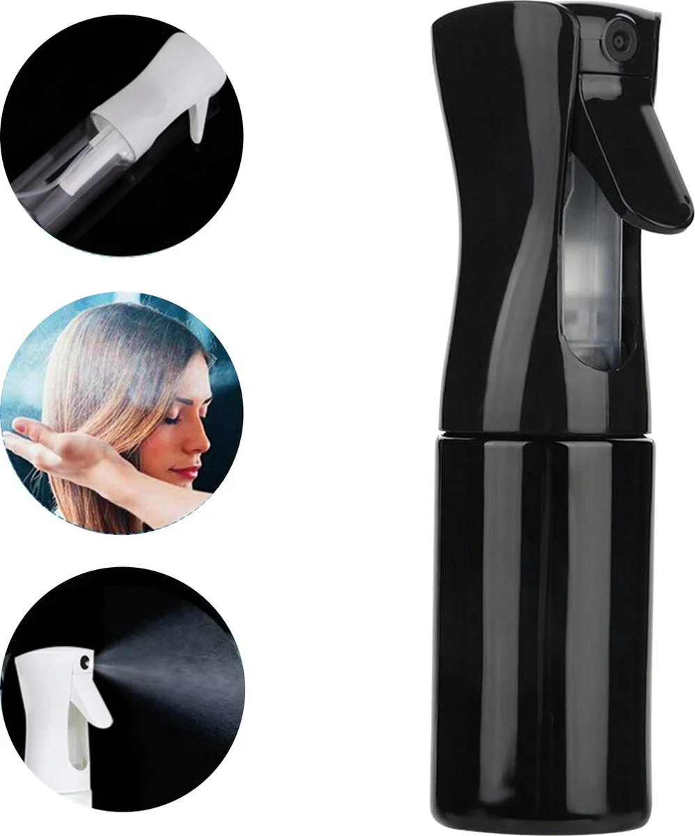 JCG Hairspray - Mist Haarspray - 300ml - Zwart - Waterspuit - Water Verstuiver - 1 JCG Hairspray - Mist Haarspray - 300ml - Zwart - Waterspuit - Water Verstuiver -